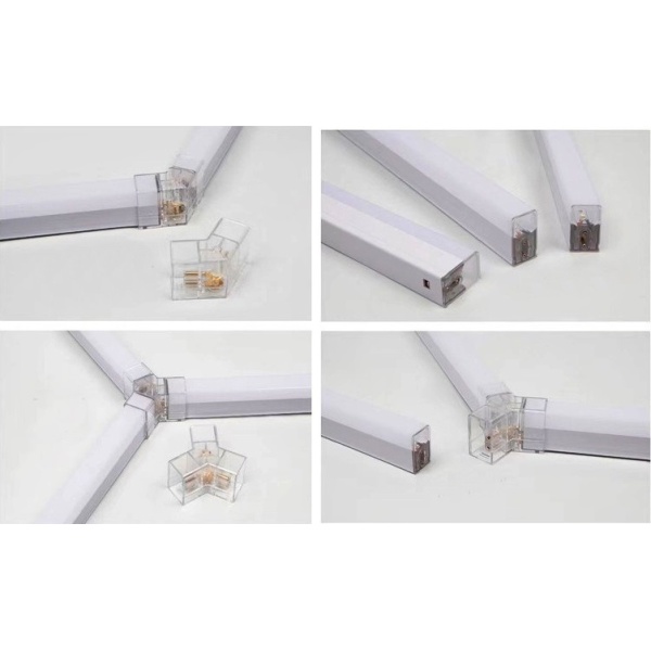 Conector Led Tub Tip T5 Drept V / L / Y / T / 071123-4