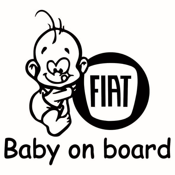 Sticker Baby On Board Fiat TCL0111