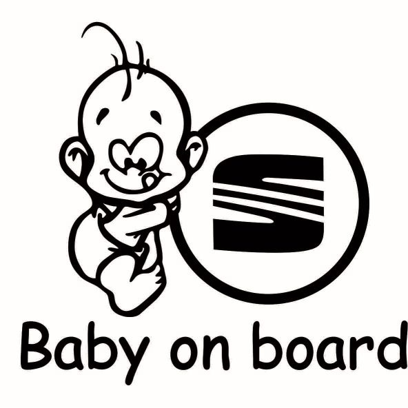 Sticker Baby On Board Seat TCL0122