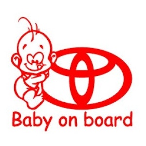 Sticker Baby On Board Toyota TCL0129