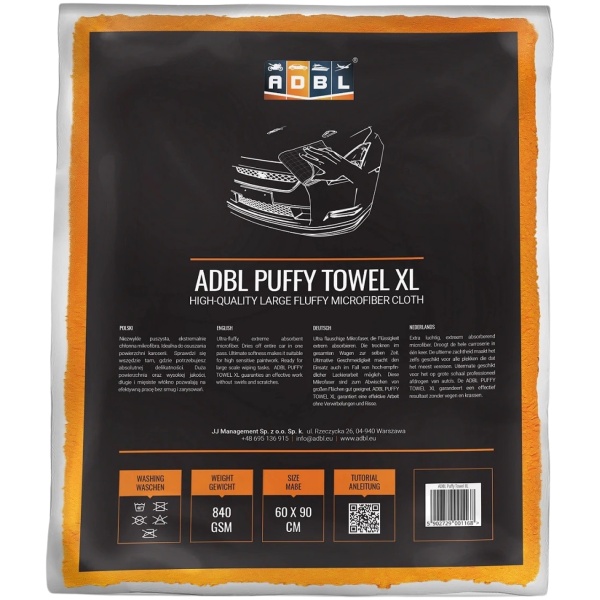 Adbl Twisted Towel XL Laveta Prosop Uscare Auto 60x90CM 840GSM ADB000249