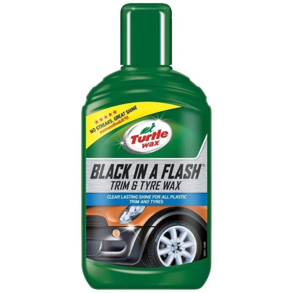 Turtle Wax Black In A Flash Solutie Dressing Luciu Plastic Exterior Si Anvelope 300ML FG52791