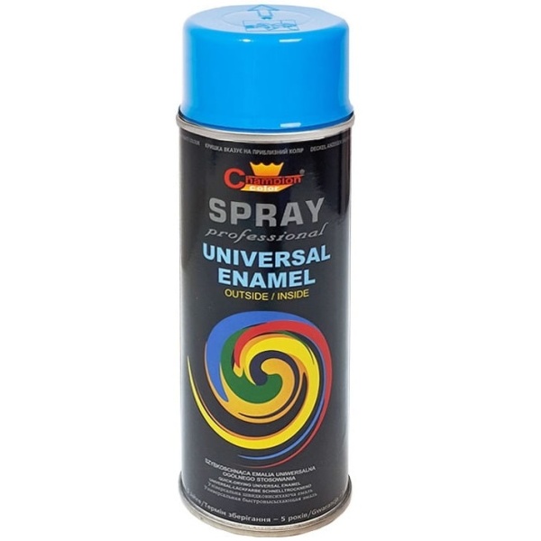 Spray Vopsea Profesional Champion Color Albastru Light Blue Ral 5012 400ML TCT-4855