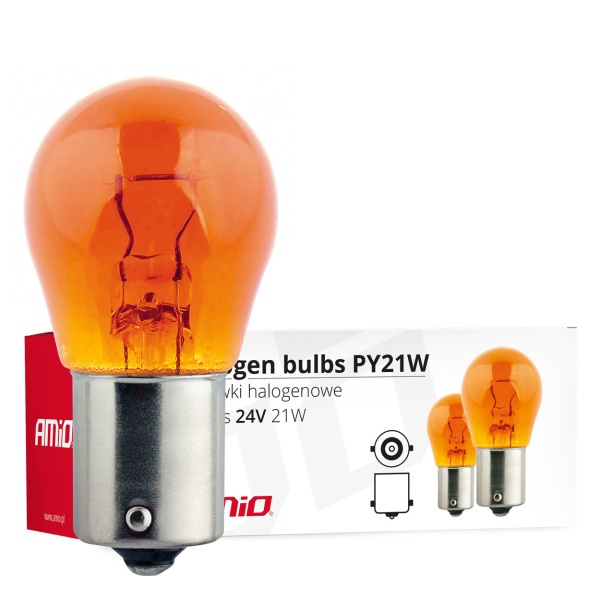 Becuri Cu Halogen Py21w Ba15s 24v 21w Chhlibun Amio 01005