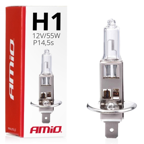 Bec Cu Halogen H1 12v 55w Amio 01484