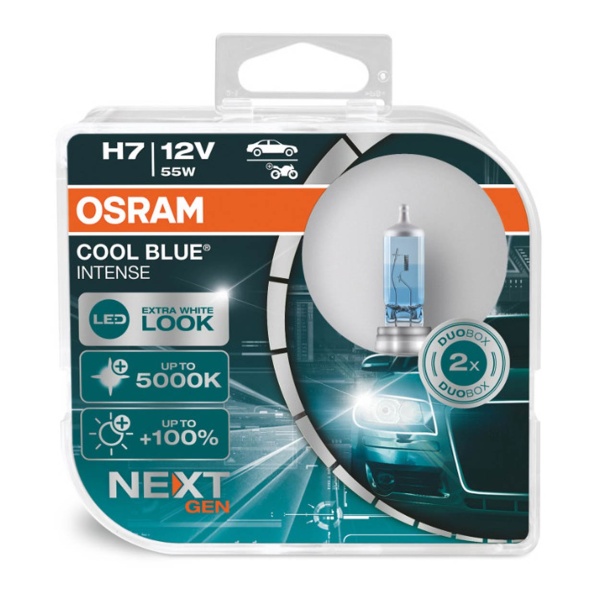 Bec Cu Halogen Osram H7 12v 55w Px26d Cool Blue Next Gen 2 Buc Amio O-64210CBN-DUO