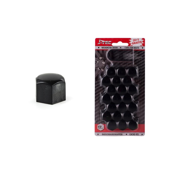 Set capace prezoane 17 mm, culoare Negru AVX-AMG21301