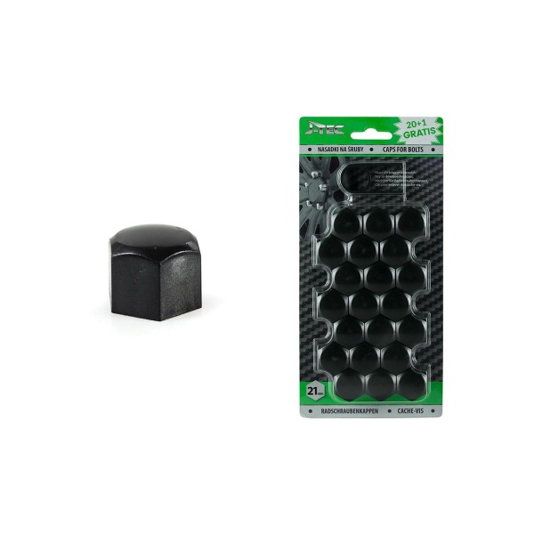 Set capace prezoane 21 mm, culoare Negru AVX-AMG21309