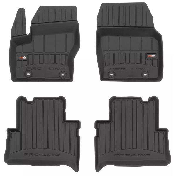 Set Covorase Auto Cauciuc Negro Ford C-Max 2 2010→ Pro Line Tip Tavita 3D 3D409200