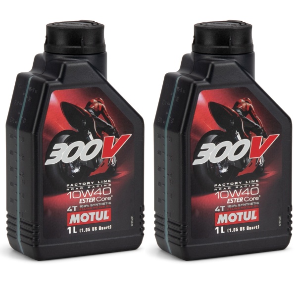 Set 2 Buc Ulei Motor Motul 300V Factory Line 4T 10W-40 1L 104118