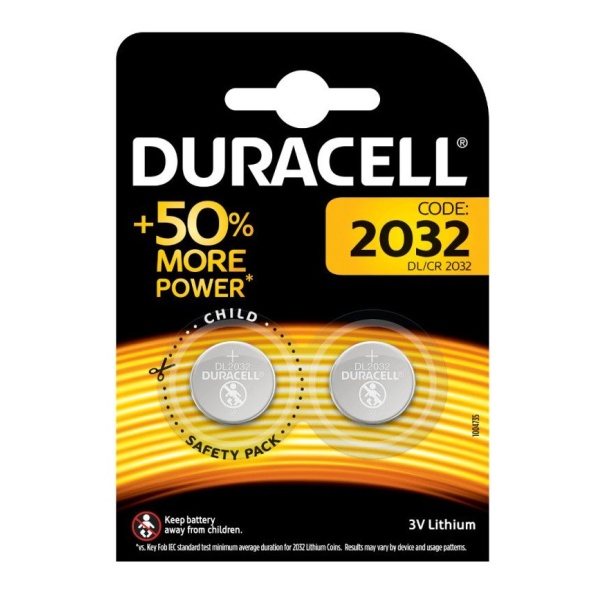 Baterie Duracell Litiu CR2032 3V Set 2 Buc