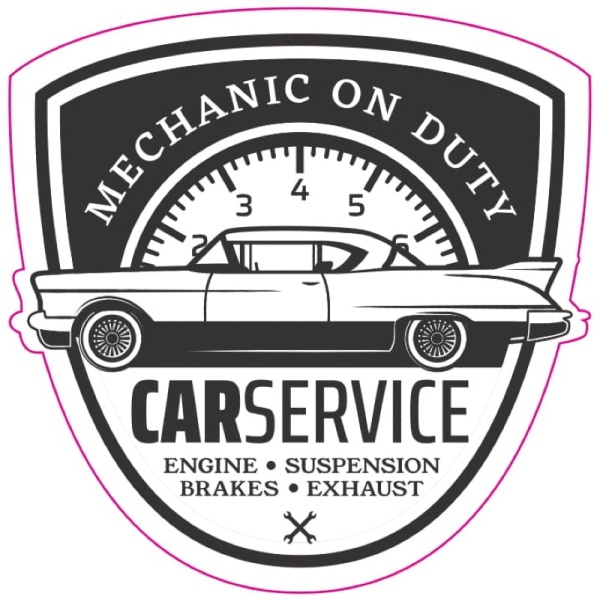 Abtibild Tag Retro Car Service 016 281022-12