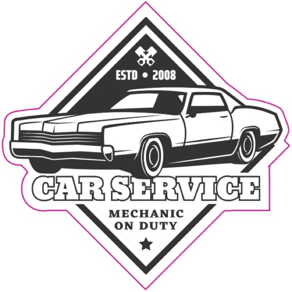 Abtibild Retro Car Service TAG 011 281022-8