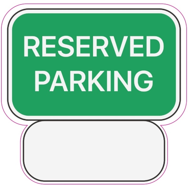 Abtibild Reserved Parking TAG 030 291022-7