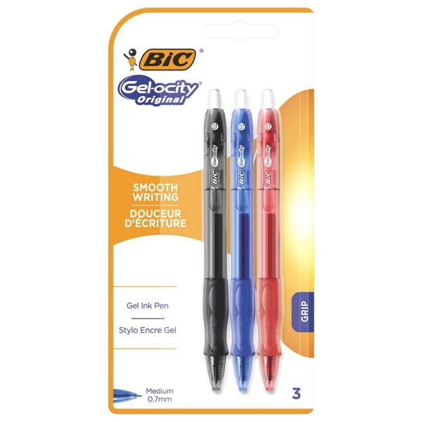 Bic Set 3 Rollere Gelocity Albastru Negru Rosu 824614