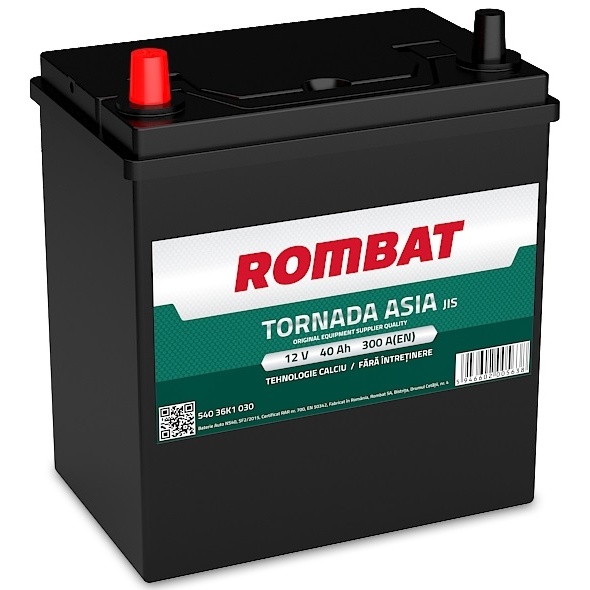 Baterie Rombat Tornada Asia 40Ah 300A 54036K0030ROM