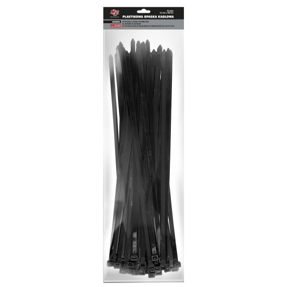 MA Professional Set 100 Buc Colier Plastic 9X450MM Negru 20-H25