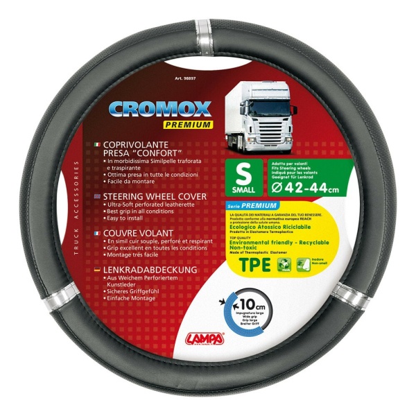 Husa Volan Camion Lampa Cromox, 42/44cm, Negru LAM98897