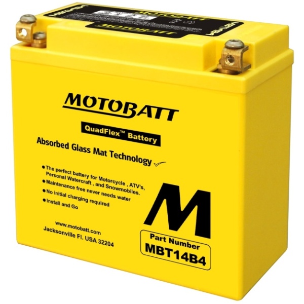 Baterie Moto Motobatt 13Ah 175A 12V MBT14B4