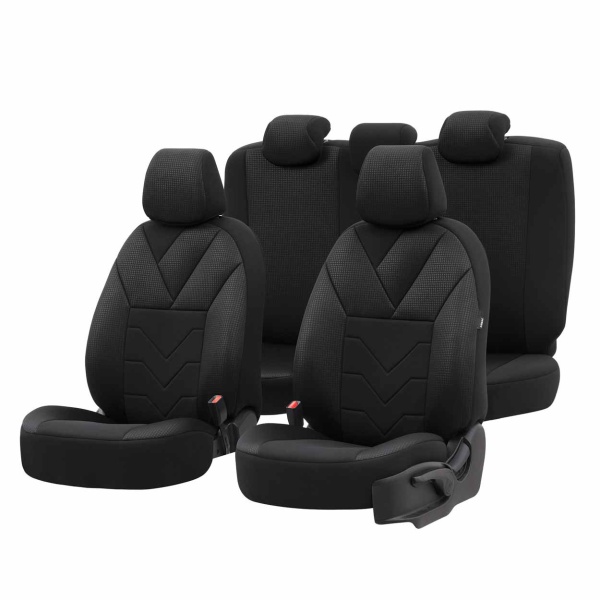 Set Huse Scaun Otom Tempo 1501 Black Nz 3 Zip OT77345