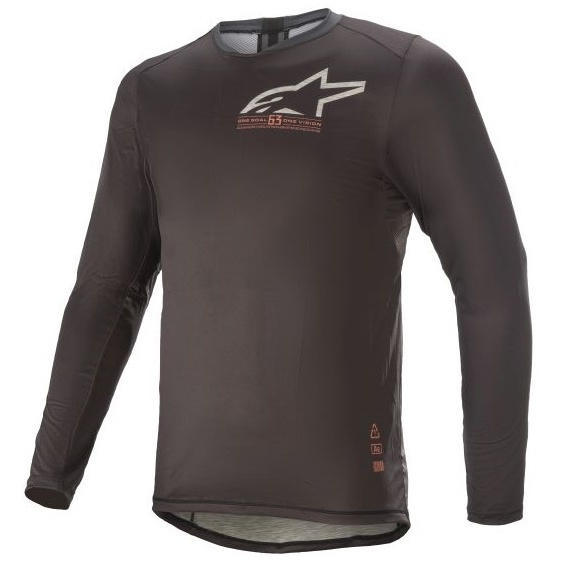 Bluza Moto Barbati Alpinestar Alps 6.0 V2 LS Jersey  Negru / Portocaliu Marimea L 17638211793L