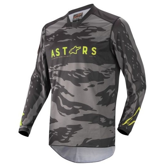 Bluza Moto Copii Alpinestar Youth Racer Tactical Camo / Gri / Negru Marimea M 37712221154S