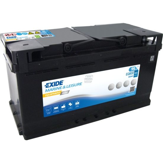 Baterie Exide Equipment Agm, Marine & Luisure 95Ah 850A 12V EQ800