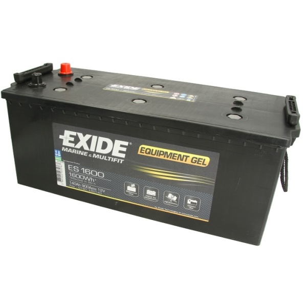 Baterie Exide Equipment Gel, Marine & Multifit 140Ah 900A 12V ES1600