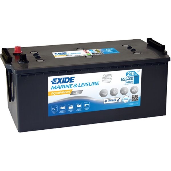 Baterie Exide Equipment Gel, Marine & Luisure 210Ah 1030A 12V ES2400
