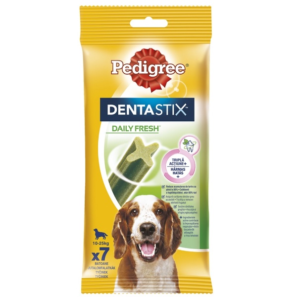 Pedigree Batoane Dentare Cu Eucalipt Pentru Caini De Talie Medie DentaStix 180G 14517084