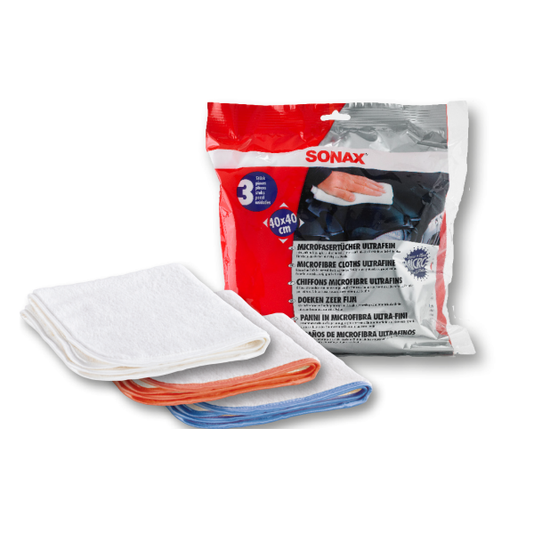 Sonax Set 3 Buc Lavete Microfibre Ultrafine 40X40CM 450700