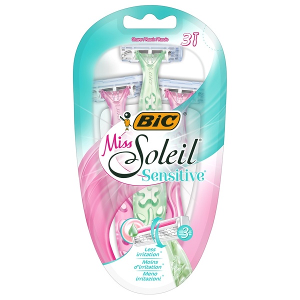 Bic Aparat De Ras Dispozabil Pentru Femei Miss Soleil Sensitive Cu 3 Lame Set 3 Bucati 832182