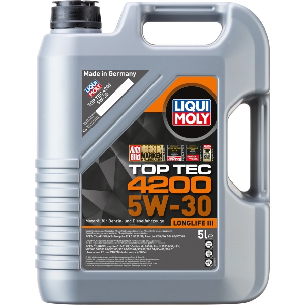 Ulei Motor Liqui Moly Top Tec 4200 Longlife III 5W-30 5L 8973