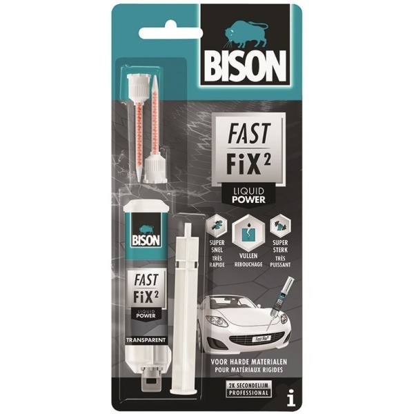 Bison Fast Fix Liquid Power Adeziv Reparatii Bicomponent Rapid Si Puternic 10G 400059