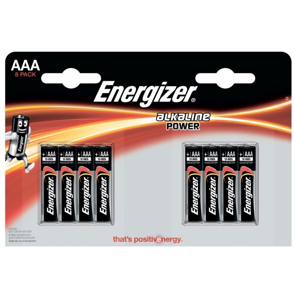 Set 8 Baterii Energizer Alcaline Power R03/AAA 30502780