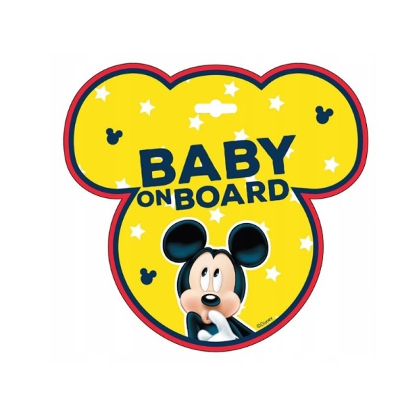 Semnul Baby On Board, Mickey  Disney D59612