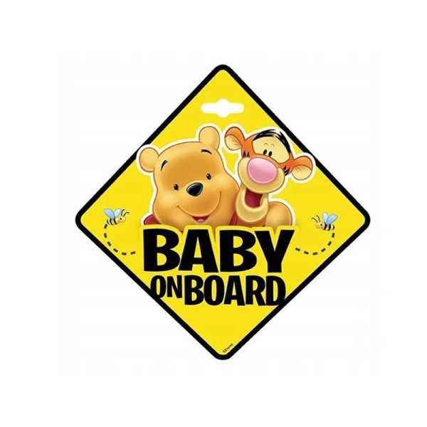 Semnul Baby On Board, Winnie The Pooh  Disney D59625