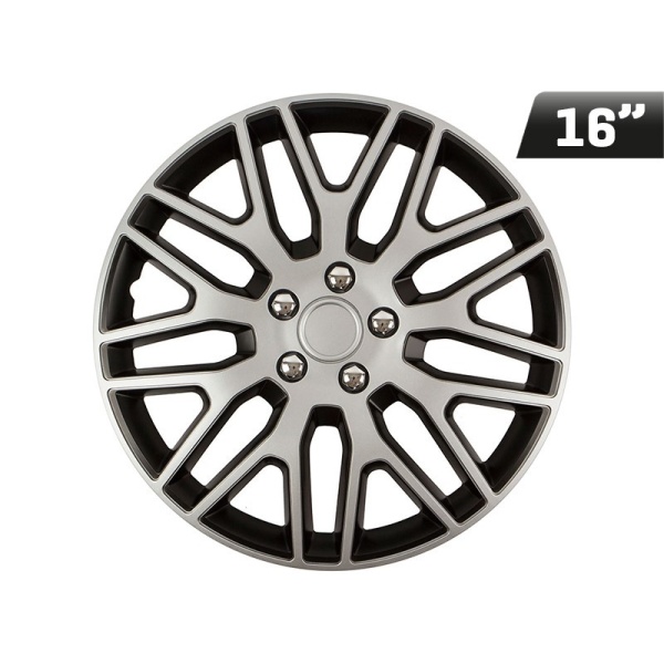 Capac Roată Dakar Nc Argintiu / Negru 16 " , 1 Buc  Versaco KV9443