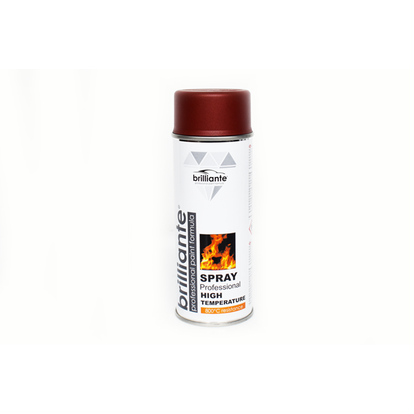 Vopsea Spray Temperaturi Inalte (rosu) 400ml Brilliante  01455