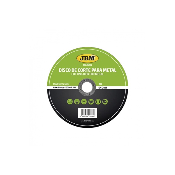 Disc De Taiere Debitare In Metal 125 X 2.5 Mm T42 Jbm  14894