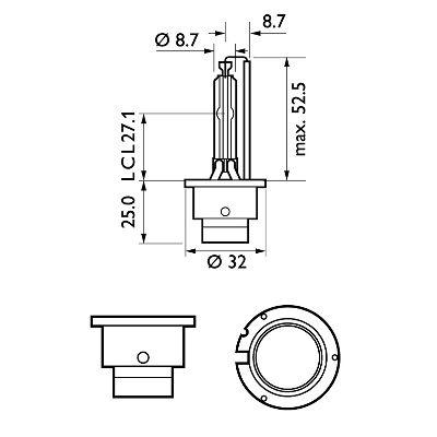 Bec Xenon 42v D4s 35w Vision Philips  42402VIC1