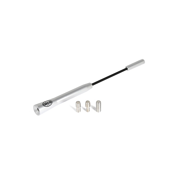 Antena Auto Exterior Cromata 16.5cm Cu 3 Adaptoare (4-5-6mm)  Alca 537110