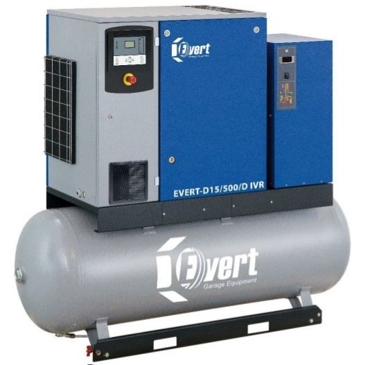 Compresor Aer Evert 500L, 400V, 15.0kW EVERTD15/500/D/IVR