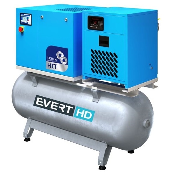 Compresor Aer Evert 270L, 400V, 5.5kW EVERTHDVT3G7-10-270