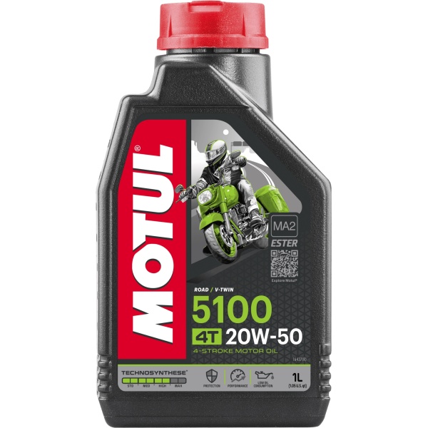 Ulei Motor Motul 5100 4T 20W-50 MA2 Ester 1L 109944