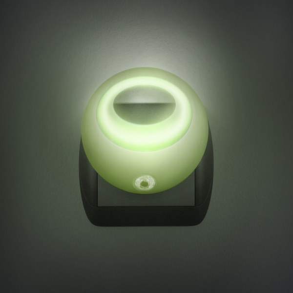 Lampa de veghe cu LED si senzor de lumina - verde 20275GR