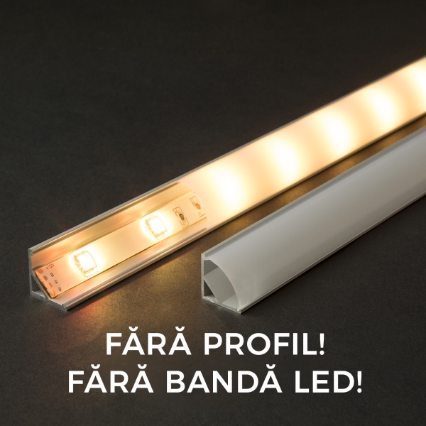 Ecran opal pt. profil aluminiu LED - 1000 mm 41012M1