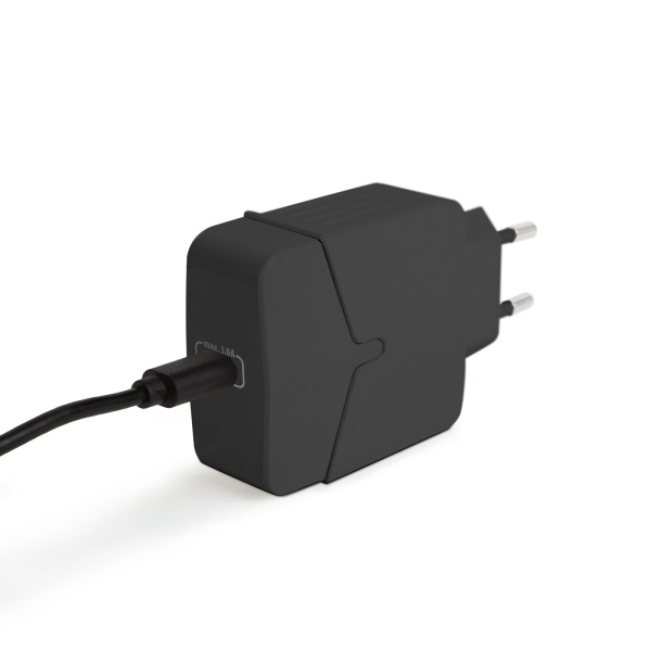 Adaptor de retea Type-C PD18W cu incarcare rapida - negru 55043BK