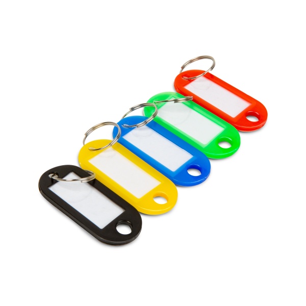 Etichete pentru chei - 5 culori - plastic - 50 buc/pachet 55577