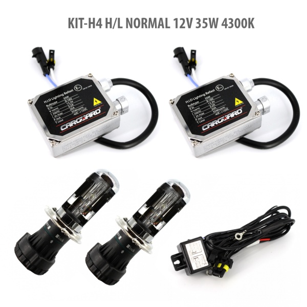 H4 H/L NORMAL 12V 35W 4300K H4-KIT-N-4,3